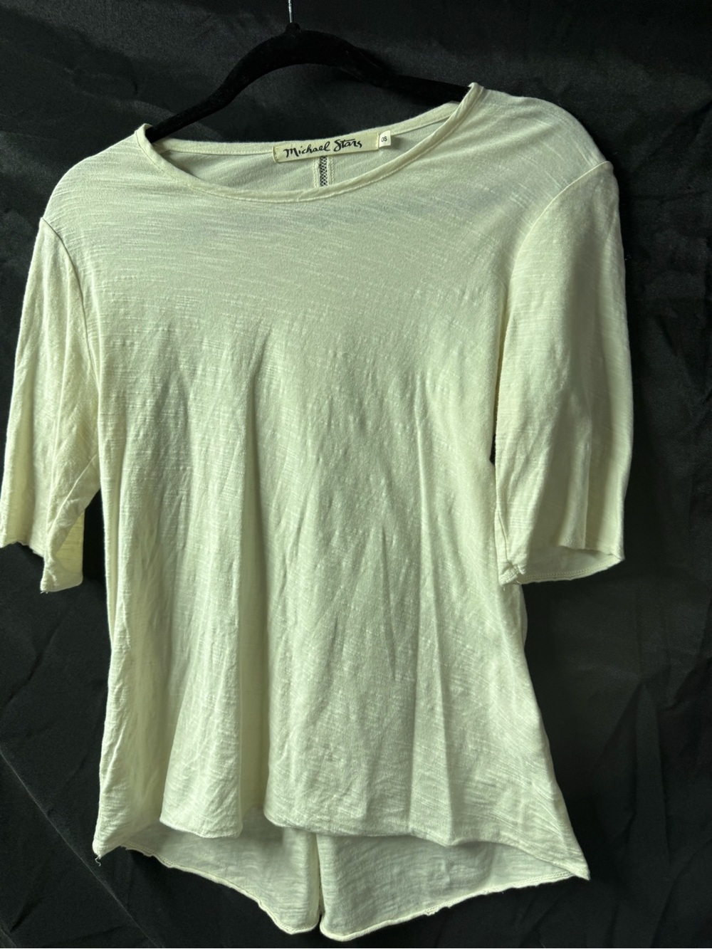 Michael Stars Soft Cream Short Sleeve Tee size OS
